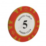 5 stuk Professionele Upscale Klei Casino Texas Poker Chips 14G waarde 5